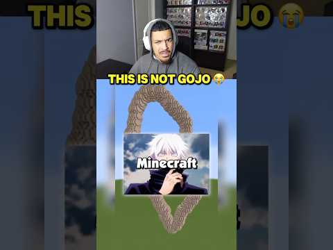 GOJO IN MINECRAFT IS TERRIFYING 😭 (Credit: Novannist) #anime #manga #shorts