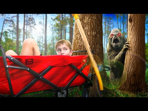 Trapped By A SPOOKY Lake Monster?! Our Search To Find Our Brother 🐉🐉🌊 | SHK Family Adventure