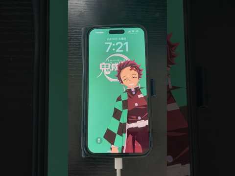 #Shorts 充電開始すると炭治郎がお知らせ！#smartphone  #kimetsunoyaiba