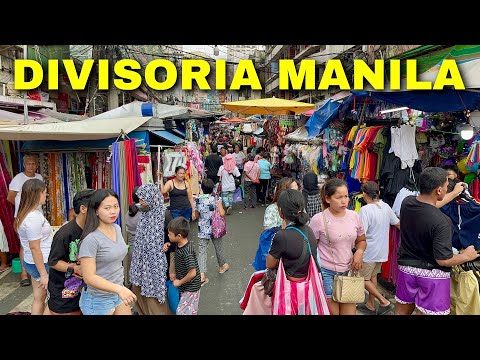 Divisoria Market Manila - Street Market Scenes this Christmas 2024 | Walking Tour Philippines