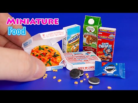 How to make Miniature food for DollHouse DIY Crafts