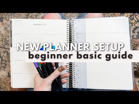 HOW TO SET UP A NEW PLANNER | Beginner Setup For First-Time Planner User | Erin Condren Focused