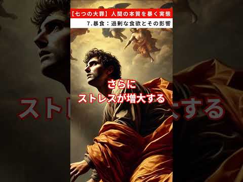 【七つの大罪】人間の本質を暴く実態　7.暴食：過剰な食欲とその影響 #雑学 #七つの大罪 #暴食