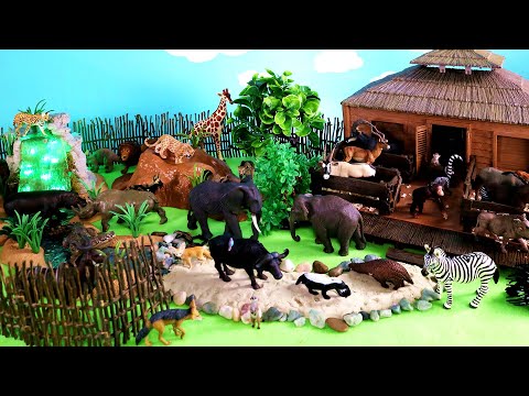 Animal Rescue Center - Safari Animal Figurines