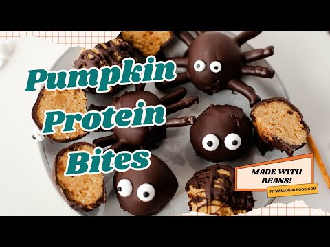 NO BAKE PUMPKIN PROTEIN BITES MADE WITH CHICKPEAS | Healthy, Protein & Fiber Filled Snacks