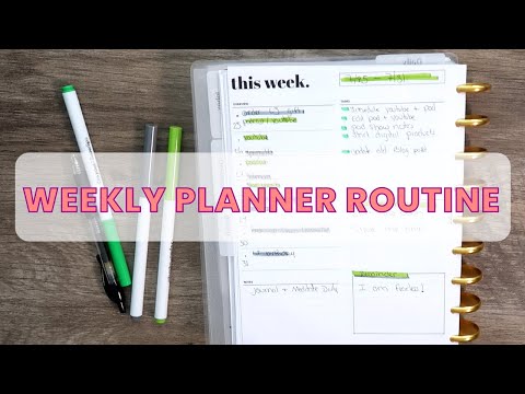 Weekly Planner Routine | How To Stay Organized