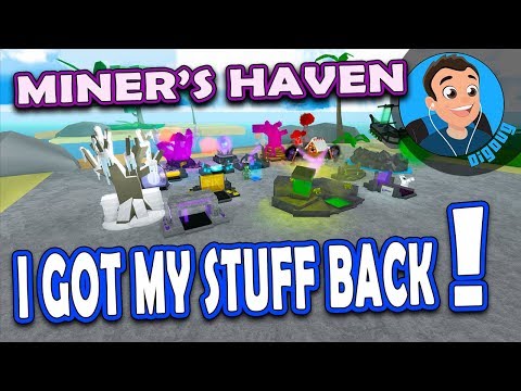 I Finally Reached Live S-100 and got all my stuff back in Roblox Miners Haven