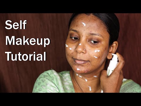 Self Makeup Tutorial / Self Party Makeup For Beginners/ Self Glam Makeup