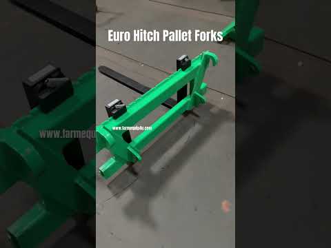 Pallet forks 2500kgs with euro hitch #farmmachinery #tractorimplements #eurohitchpalletforks