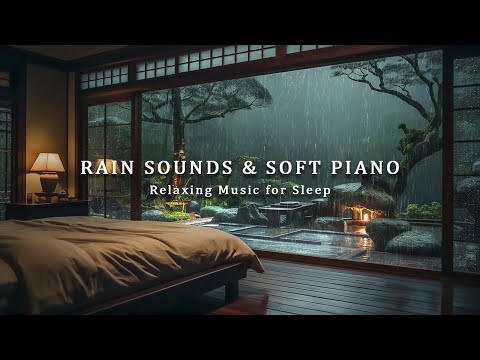 Relaxing Piano Music & Rain Sounds - Sleep and Relax with Peaceful Music - Relieves Stress, Anxiety