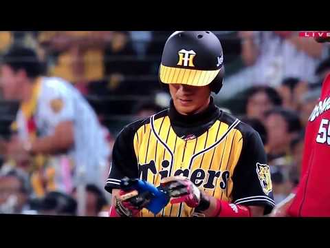 2017/07/17 阪神タイガース 西岡剛選手 復帰初安打！