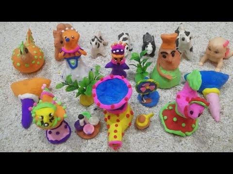 Diy Unboxing Miniature plastic Toys/Toy cooking game/Barbie doll @darazallproductsavailable8895