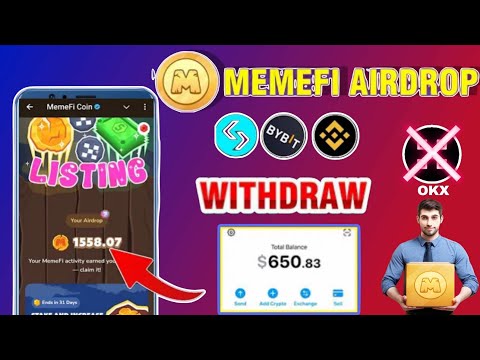 Memefi Airdrop Claim And Withdraw In Bank | Memefi Coin Price ? | Memefi Airdrop Withdraw