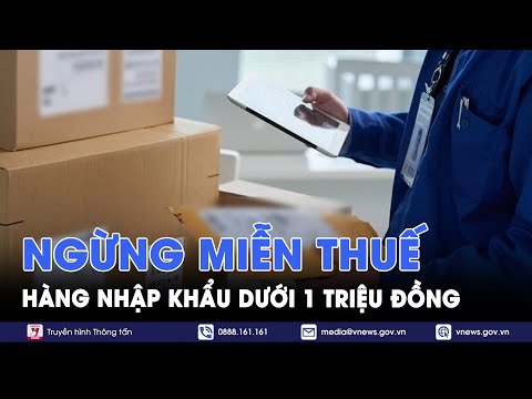 Ngừng miễn thuế hàng nhập khẩu dưới 1 triệu đồng - VNews