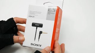 Sony ECM-LV1 Stereo Lavalier Microphone Unboxing