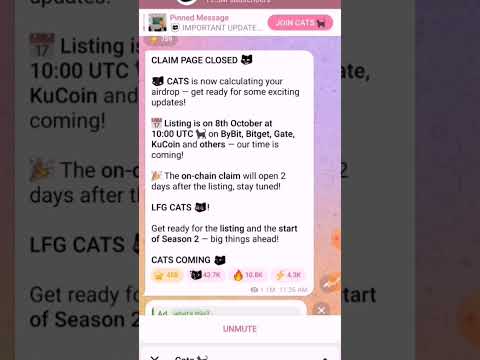 $Cats Listingg Confirmed💯 Most Important Video