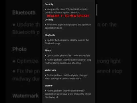 REALME 11 5G JUNE MONTH UPDATE AVAILABLE #realme115g #android14 #coloros14