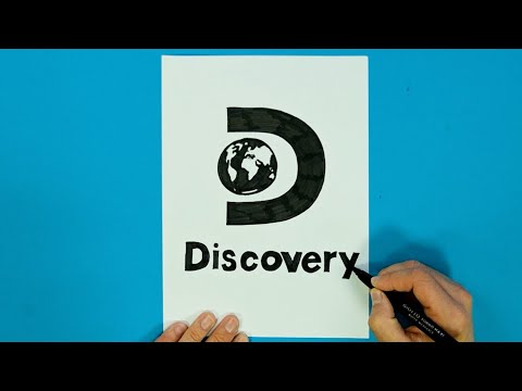 How to draw Discovery Channel Logo