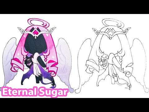 How to draw Eternal Sugar Cookie | Cookie Run Kingdom