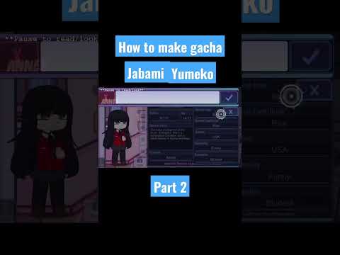 How to make Gacha character Jabami Yumeko#gachaedits #gachaedits #shortsvideo #gachaedits