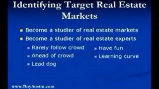 Austin Real Estate Investment Seminar - 512-423-5626 - 14 - Identifying Target Real Est