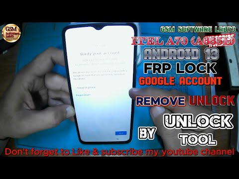 How to FRP bypass itel A70 |Itel A70 A665L FRP Bypass Android13 Google Account Unlock by unlock Tool