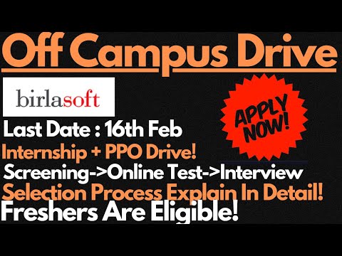 Birlasoft Off Campus Drive for Freshers 2023 Batch | Last Date To Apply : 16th Feb🔥🔥