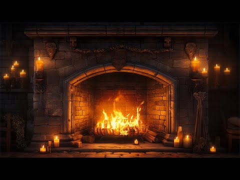 Beautiful Cozy Ambience with Relaxing Fireplace 🔥Fireplace for TV