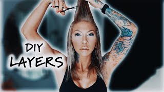 Cut Your Own Long Layers at Home | DIY