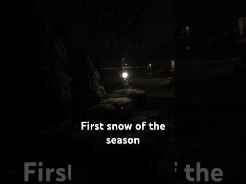 First snow of the season