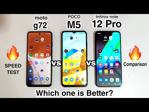 infinix note 12 pro vs poco m5 vs moto g72 Speed Test & Comparison | MTK Helio G99 vs G99 vs G99