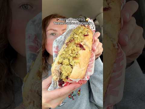 The BEST Thanksgiving Sandwich is at Capriotti's! 🦃🥪 | Fast Food Review #fastfood #thanksgiving