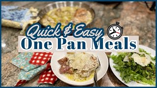 EASY SKILLET ONE PAN MEALS // QUICK & EASY WEEKNIGHT DINNERS