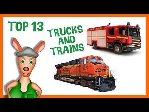 * TOP 13 TRUCK AND TRAIN * | Playlist For Kids | Things That Go TV!