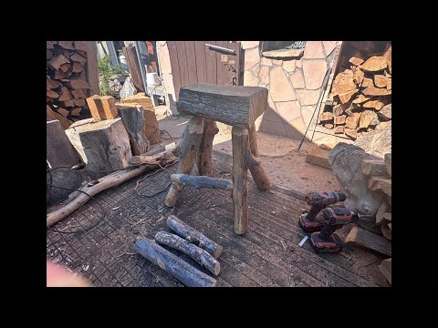 Crafting a Juniper Log Stool Seat | Live Workshop