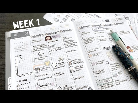 Stretching Out A Planner Sticker Kit (Week 1) | Hobonichi Cousin