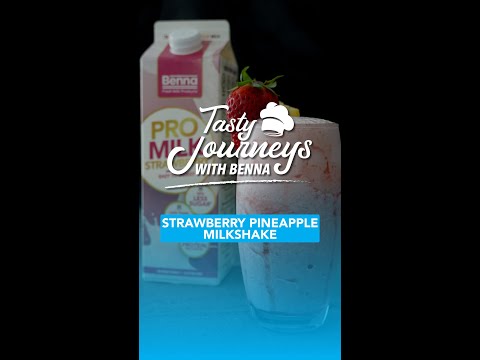 𝐓𝐚𝐬𝐭𝐲 𝐉𝐨𝐮𝐫𝐧𝐞𝐲𝐬 𝐰𝐢𝐭𝐡 𝐁𝐞𝐧𝐧𝐚 👨‍🍳 Episode 15: Strawberry Pineapple Milkshake