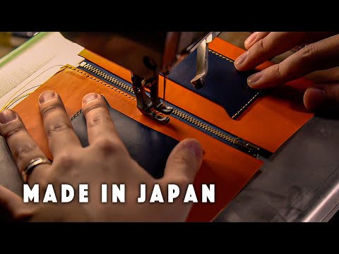 Incredible Japanese craftsman!! Process of making double zip leather wallet. -Part 1-