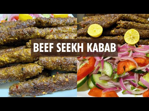 Seekh kabab banane ka tarika - Beef Qeema Kebab - Beef Seekh Kabab Recipe - RWS