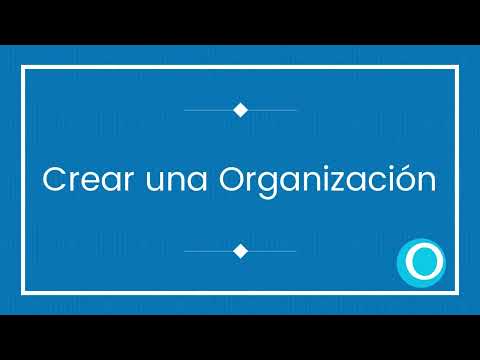 Crear una Organizacion