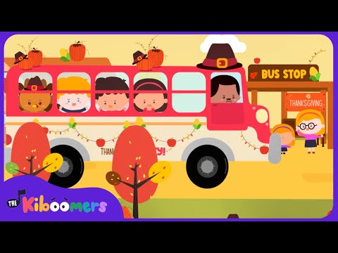 Wheels On The Bus Thanksgiving Song | The Kiboomers Fun & Educational Kids Songs & Nursery Rhymes