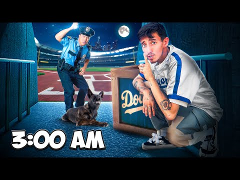 I Stayed Overnight In An MLB Stadium!