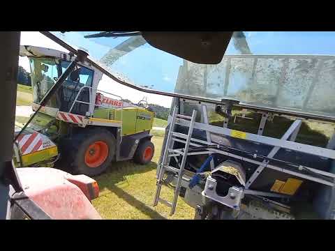 Gros und GPS häckseln mit Case cs 150 Fliegel ASW271 claas jaguar 900