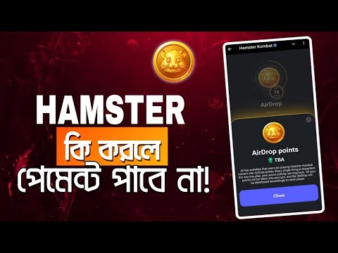 HAMSTER KOMBAT - কি করলে পেমেন্ট পাবে না! Hamster Kombat Withdraw