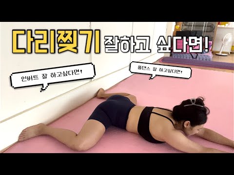 다리찢기 잘하고 싶다면! 준비물:핸드폰📱