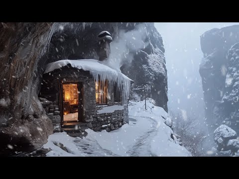 Howling Winds & Intense Blizzard Fury | Snowstorm Sounds for Deep Sleep & Total Relaxation