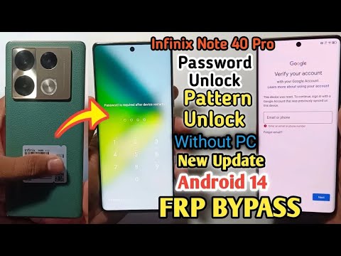 Infinix Note 40 Pro 5G Hard Reset | Password,Pattern Unlock | Android 14 Frp Bypass Without 2024