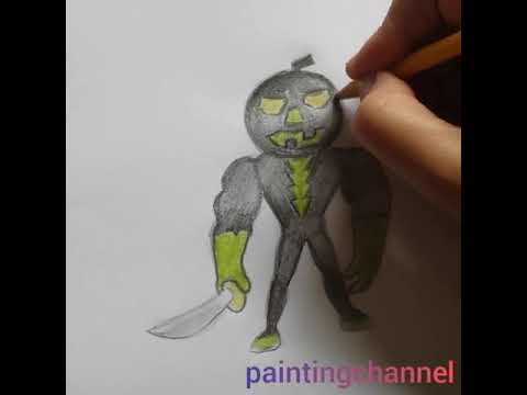 How to draw Eerie Bakon Halloween - Roblox