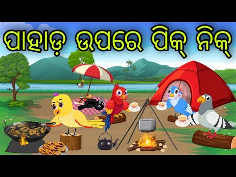 ପାହାଡ଼ ଉପରେ ପିକ୍ ନିକ୍ | Pahada Upare Picnic | Tiki Chadhei Gapa | Odia Chadhei Gapa | New Story