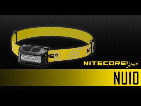 (Discontinued) Nitecore NU10 160 Lumens Lightweight Rechargeable Headlamp with White and Red Output